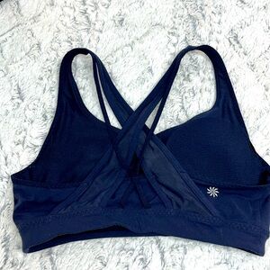 Athleta Navy Blue Criss-cross Sports bra size small